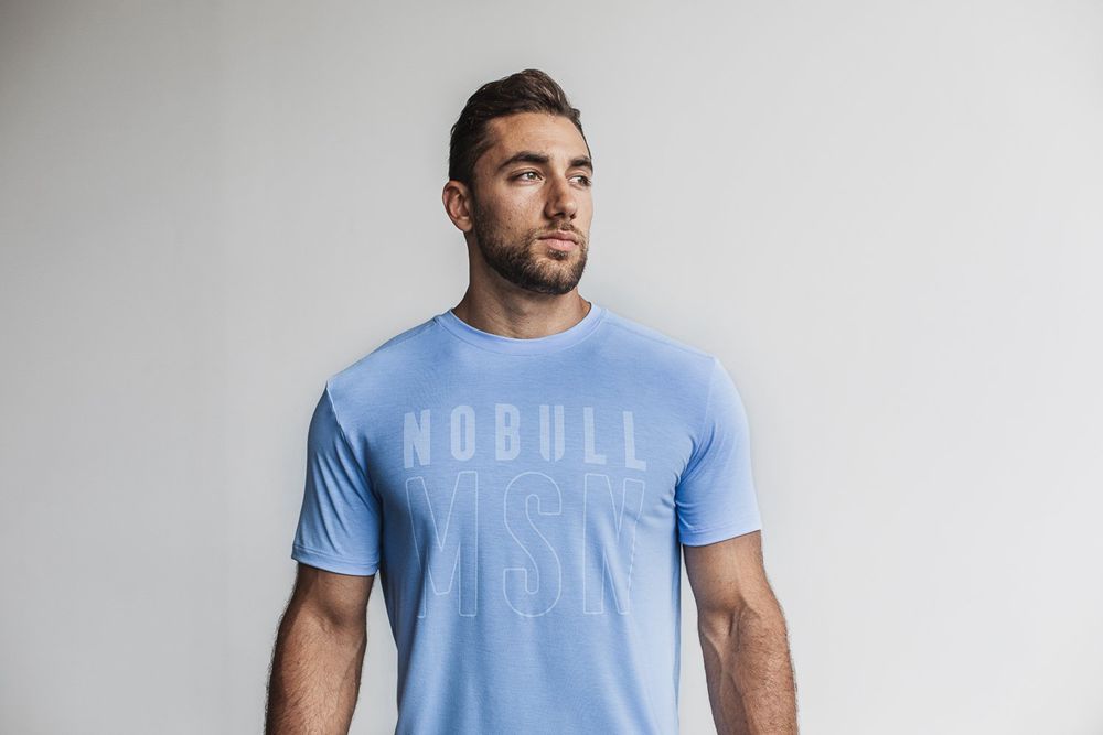 T-Shirts NOBULL Homme Bleu - NOBULL (Madison),France (2640-IGMZX)